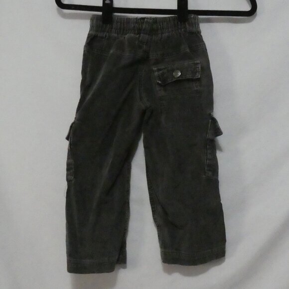 WOODLAND RUGGED WEAR | size 3 | Grey Corduroy Cotton Cargo Pants - Picture 2 of 16